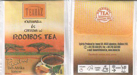 Gárdonyi Teaház Rooibos Tea Karamell Es Citrom