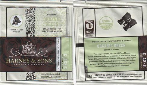 Harney & Sons Organic Green 1