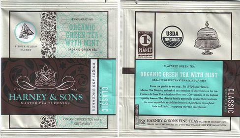 Harney & Sons Organic Green Tea With Mint