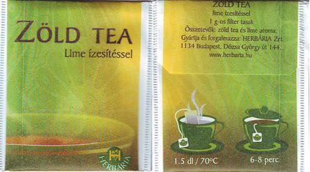 Herbaria Zold Tea Lime Izesitessel