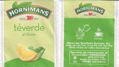 Hornimans 10 002 398 Té Verde Al Limon