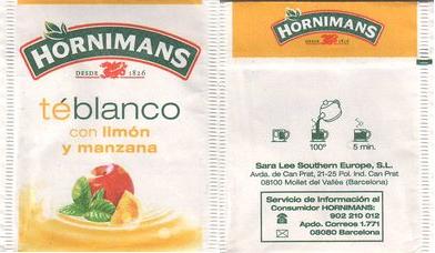 Hornimans 10000536 Té Blanco Con Limon Y Manzana