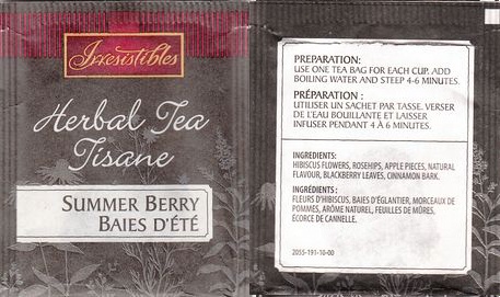 Irresistibles Herbal Tea Summer Berry