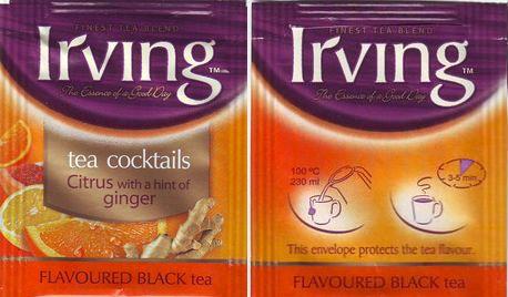 Irving Tea Cocktails Citrus With a Hint of Ginger