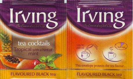 Irving Tea Cocktails Tropical With a Hint of Mint