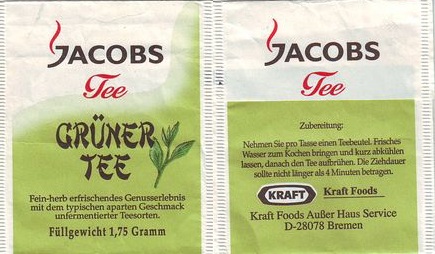 Jacobs Tee 01213824 Grüner Tee