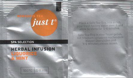 Just T 02 Herbal Infusion Liqorice & Mint