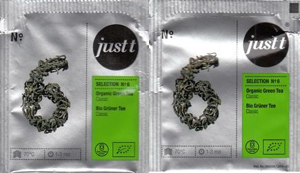 Just T 04 No 6 Organic Green Tea Classic