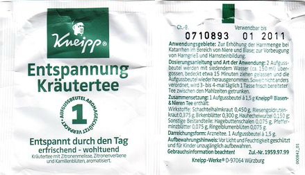 Kneipp Entspannung Kräutertee