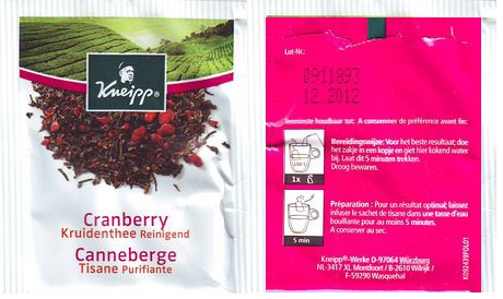 Kneipp K092439FOL01 Cranberry Kruidenthee Reiningend