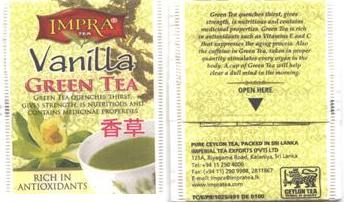 Impra DE0100 Green Tea Vanilla