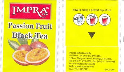 Impra ENDC007 Passion Fruit Black Tea