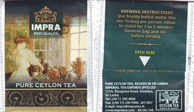 Impra ENDC148 Pure Ceylon Tea