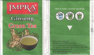 Impra ENDC166 Ginseng Green Tea