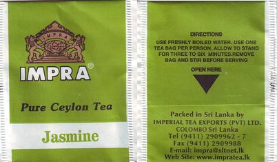 Impra Pure Ceylon Tea Jasmine Www