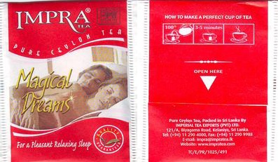 Impra Pure Ceylon Tea Magical Dreams