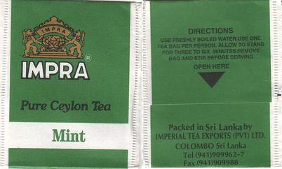 Impra Pure Ceylon Tea Mint