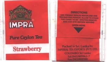 Impra Pure Ceylon Tea Strawberry