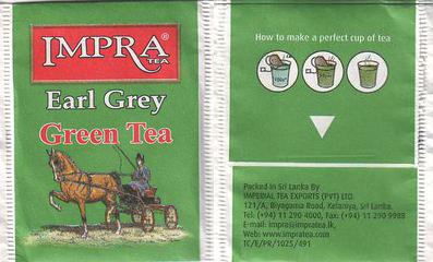 Impra TCEPR1025491 Earl Grey Green Tea