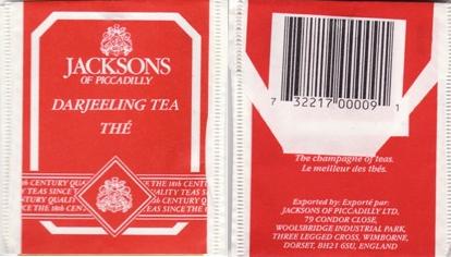 Jacksons Darjeeling Tea Paper