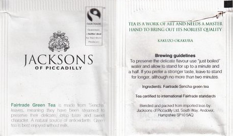 Jacksons Fairtrade Green Tea