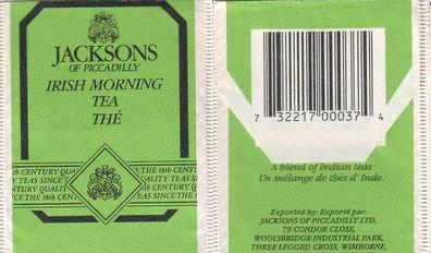 Jacksons of Picadilly Irish Morning Tea