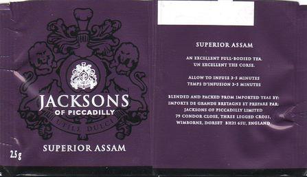 Jacksons of Picadilly Superior Assam Foil