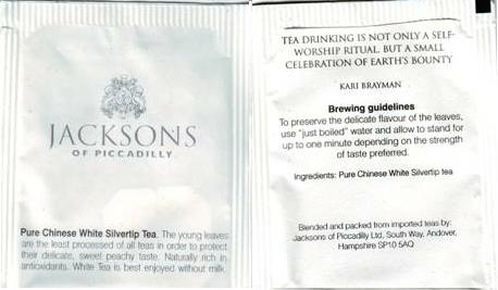 Jacksons Pure Chinese White Silvertip Tea