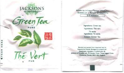 Jacksons Thé Vert Pure