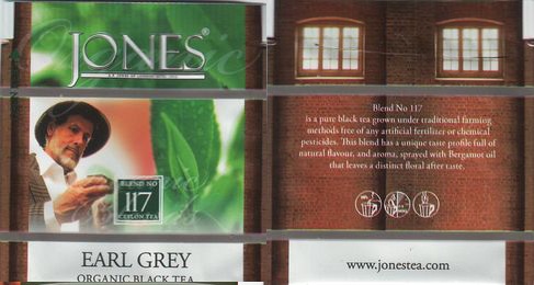 Jones 117 Earl Grey Organic Black Tea W