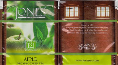 Jones 121 Apple Organic Green Tea W