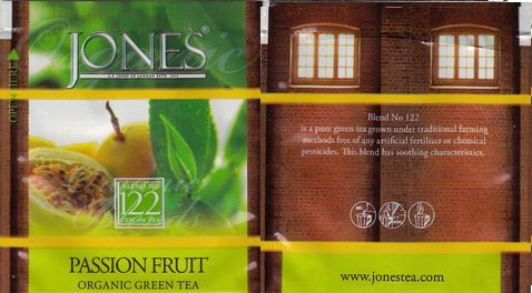 Jones 122 Passion Fruit Organic Green Tea W