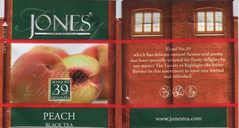 Jones 39 Peach Black Tea W