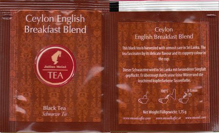 Julius Meinl Foil 02 Ceylon English Breakfast Blend