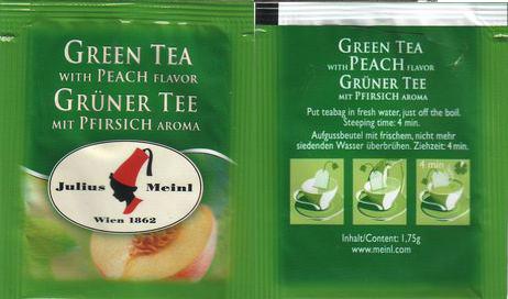 Julius Meinl Foil Green Tea With Peach Flavor