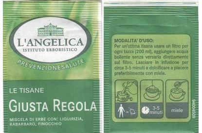 L Angelica 94004509 Le Tisane Giusta Regola