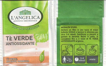 L Angelica 94009296 Té Verde Antiossidante Té Verde Rooibos Sambuco