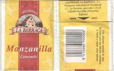 La Barraca Manzanilla Camomile