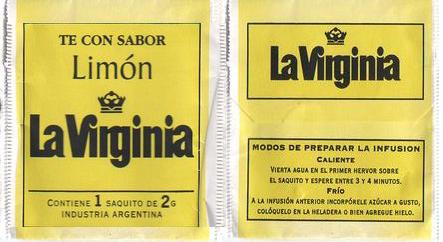 La Virginia Té Con Sabor Limon