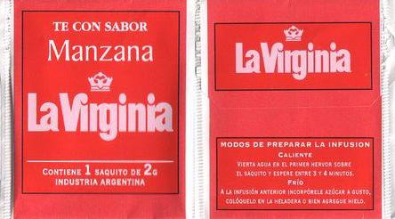 La Virginia Té Con Sabor Manzana