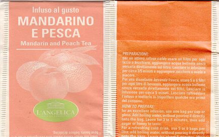 Langelica Infuso Al Gusto Mandarino E Pesca