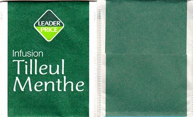 Leader Price 05 Infusion Tilleul Menthe Paper