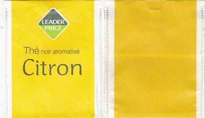 Leader Price 05 Thé Noir Aromatise Citron Paper