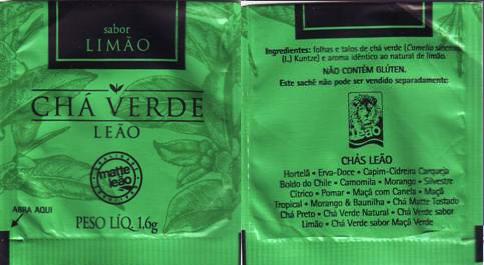 Leao Chá Verde Sabor Limao