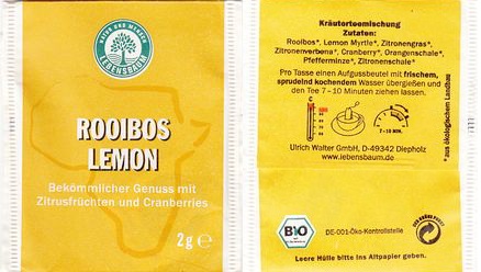 Lebensbaum 2738ENV Rooibos Lemon