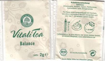 Lebensbaum Vitalitea XYJ21 Balance