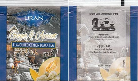 Liran 01 Flavoured Ceylon Black Tea Ginger & Apricot