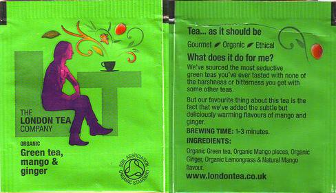 London Tea Company Green Tea Mango & Ginger