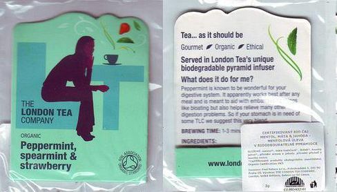 London Tea Company Peppermint Spearmint & Strawberry Foil