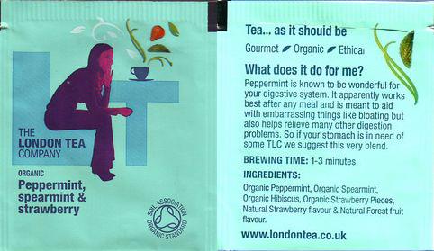 London Tea Company Peppermint Spearmint & Strawberry